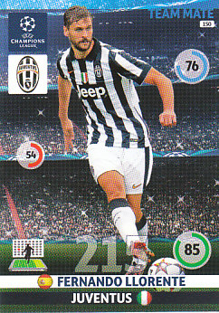 Fernando Llorente Juventus FC 2014/15 Panini Champions League #150